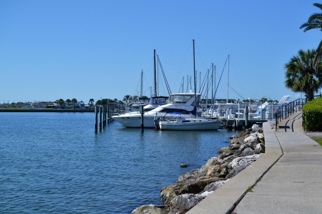 Docking and sailboat training at Demens Landing Park in Downtown St Petersburg Florida