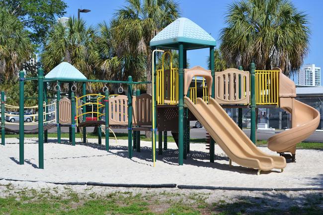 Bring the family to play at Demens Landing in Downtown St Petersburg Florida a short walk from Bayfront Towers