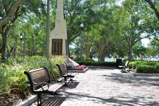 Pioneer Park is named after the founders of St Petersburg and is one of many pristine parks within walking distance of Casablanca Towers Condos in Downtown St Petersburg Florida