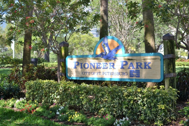 Pioneer Park is named after the founders of St Petersburg and is one of many pristine parks within walking distance of Casablanca Towers Condos in Downtown St Petersburg Florida