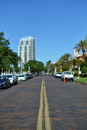 Downtown St Petersburg Florida and Old Northeast are known for their brick lined streets