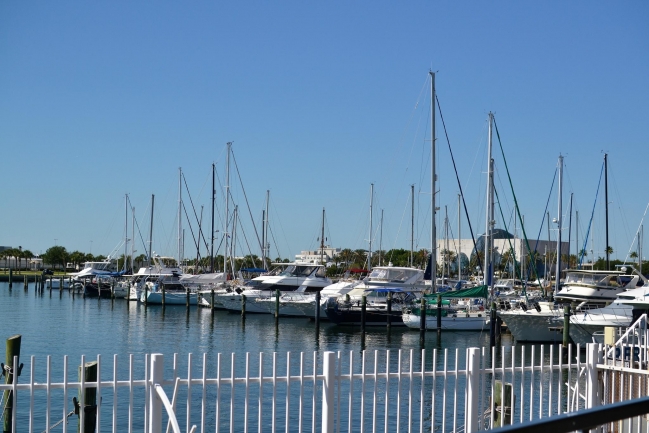 Docking and sailboat training located at Demens Landing Park is a short walk from Hunting Townhomes in Downtown St Petersburg Florida